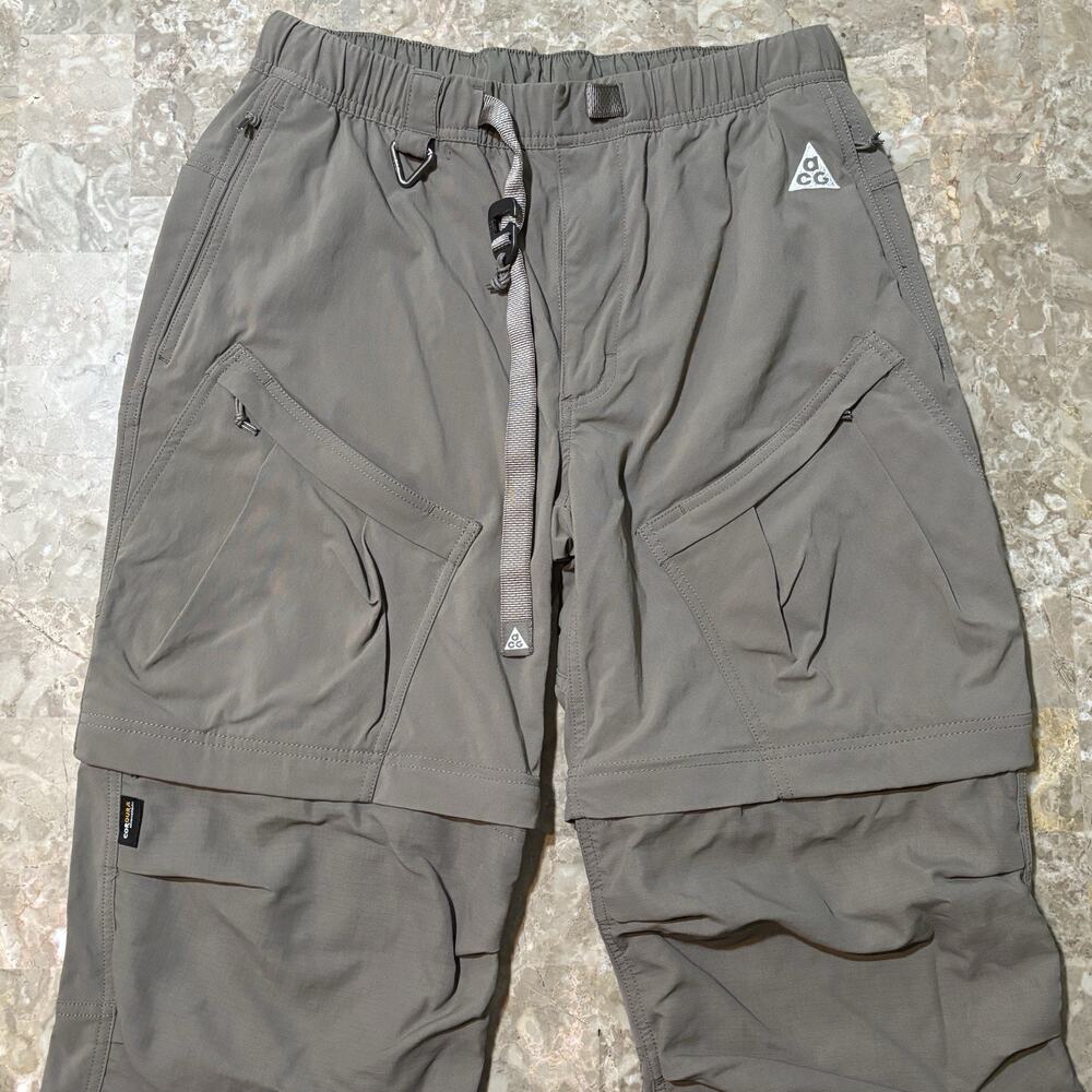Nike ACG Pants Mens Medium Brown Cargo Convertible Belted 28" Cordura DN3943